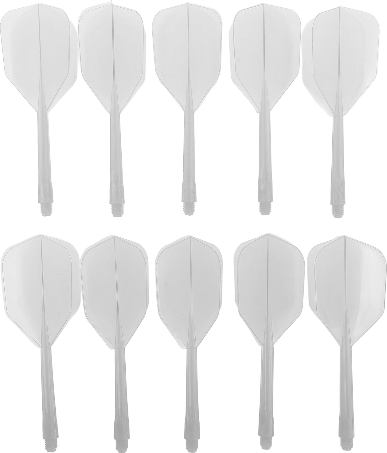 Gistuch 10pcs integrierte Dartwelle und Flüge Hervorragende Ausgleichssteigerungen Reduzieren Sie Luftwiderstand Plastik ein Stück Flugwellen SET SET