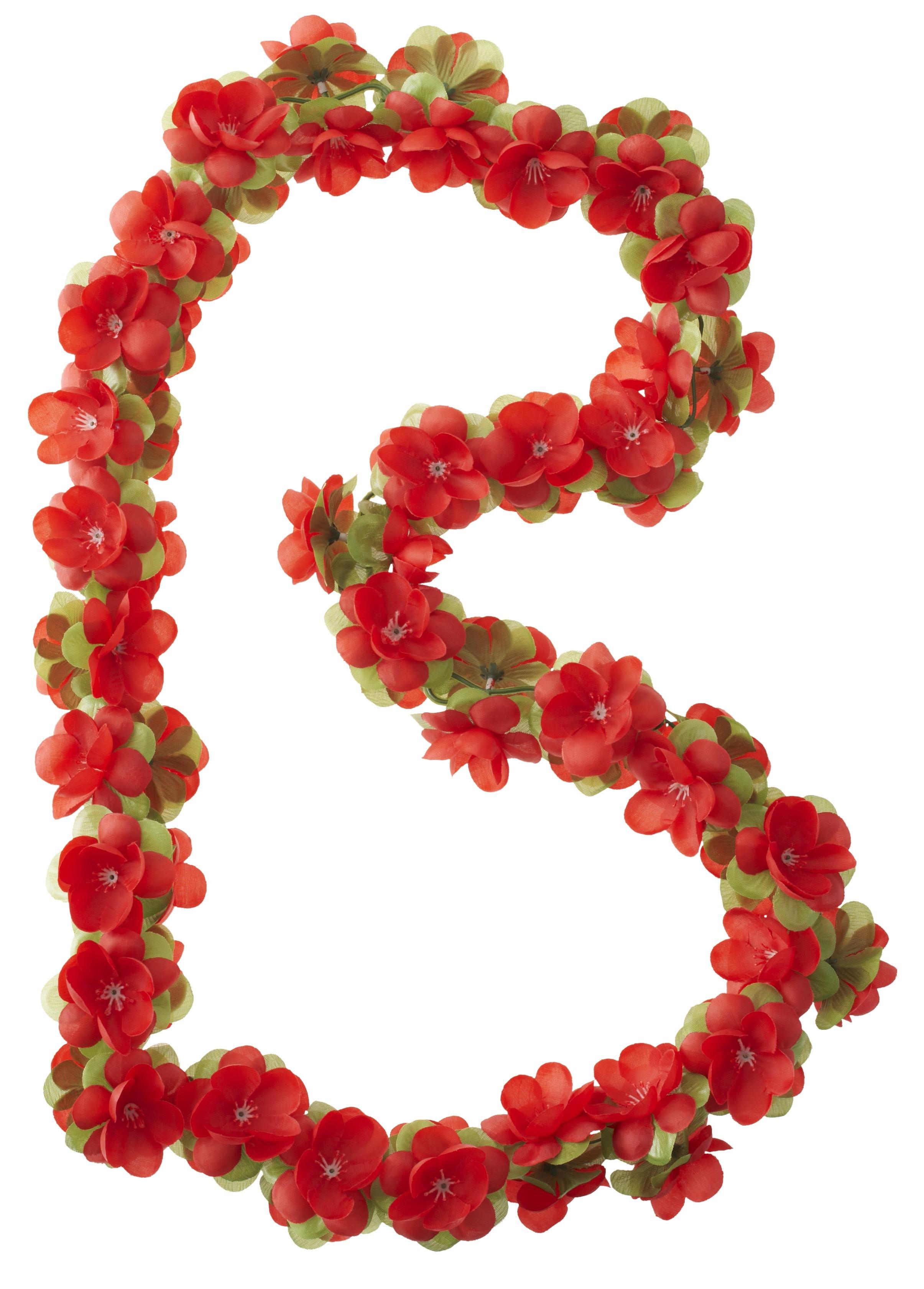 Basil Blumengirlande Flower Garland rot 50184