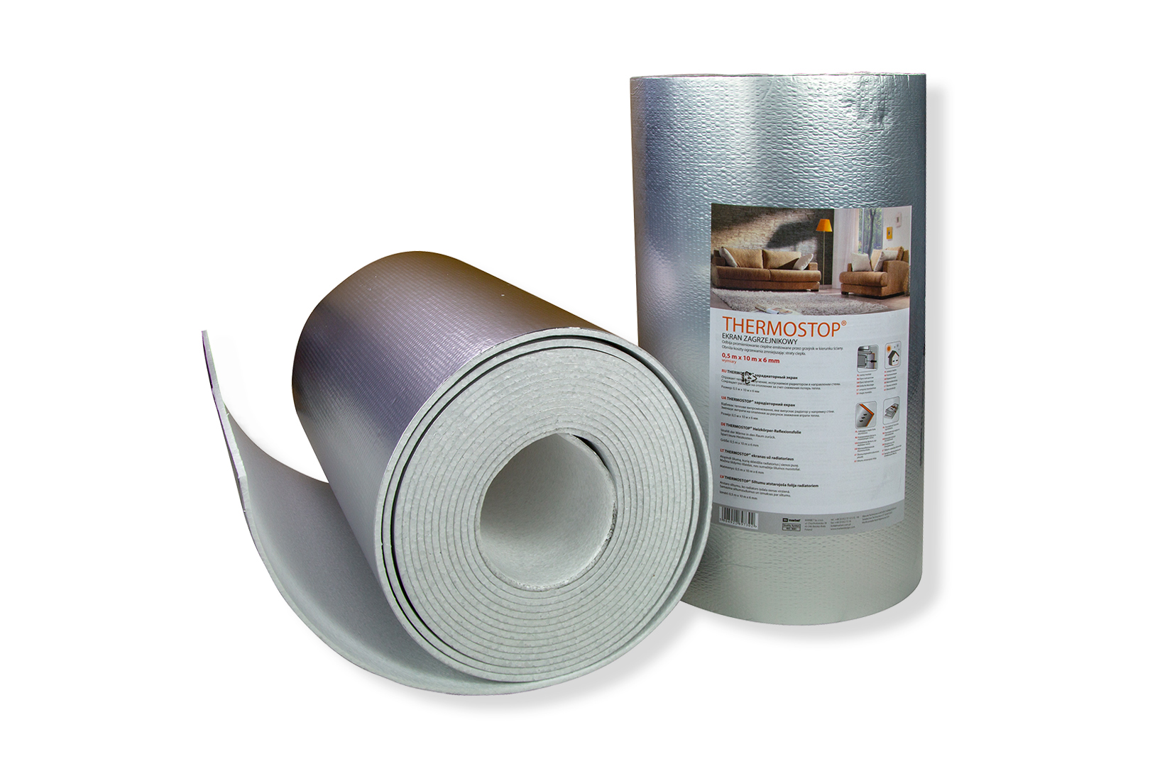 Isoliertapete aus Styropor - Heizkörper Dämmtapete für Innenwände - Stärke  3 & 6mm (5QM Thermo-Tap 6) Isoliermatte Untertapete Thermotapete Wand