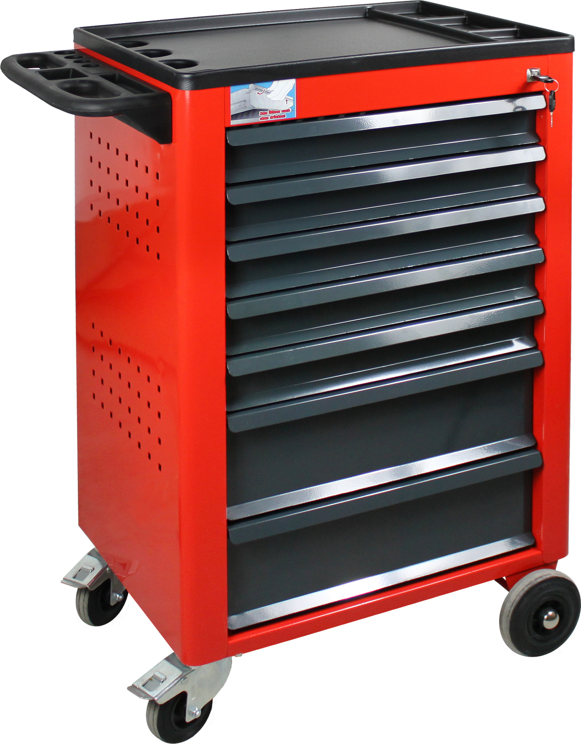 Werkstattwagen Cheetah | 7 Schubladen | HxBxT 96x61x45cm | Verkehrsrot