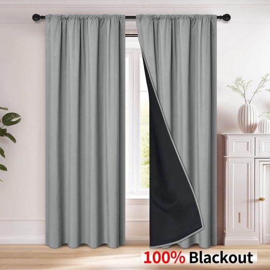 OEM Schattenscheiben mit zwei Paneelen für Sonnenschutz im Wohnzimmer - 132 cm x 241 cm (grau) 2026