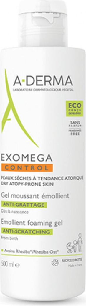 A-Derma Exomega Control Emollient Foaming Gel 500ml