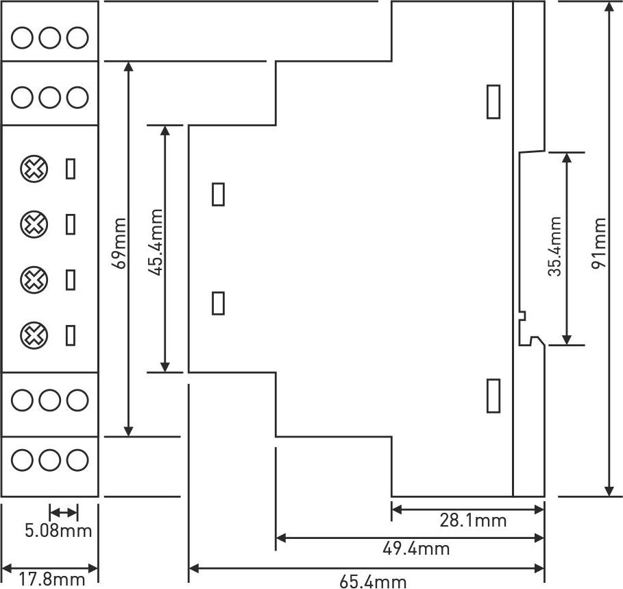 Tense Zeitumkehrrelais mit zyklischer Umkehrung 230V AC