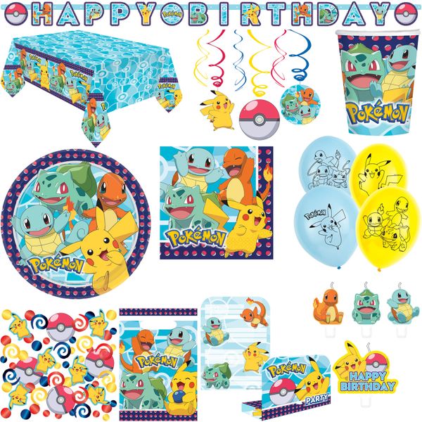 Pokemon Geburtstag Party Deko Set Kindergeburtstag Dekoration