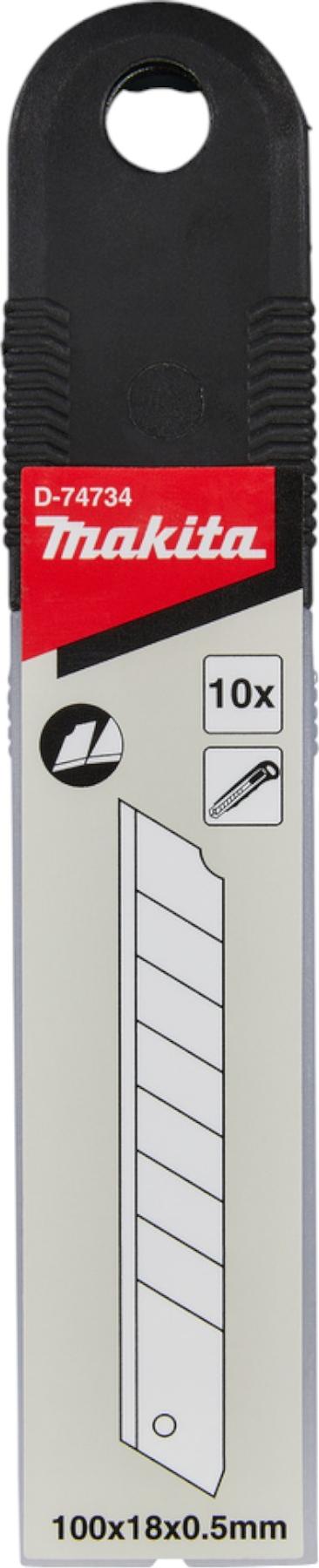 Makita D-74734 Abbrechklingen 10 Stück für Abbrechklingenmesser