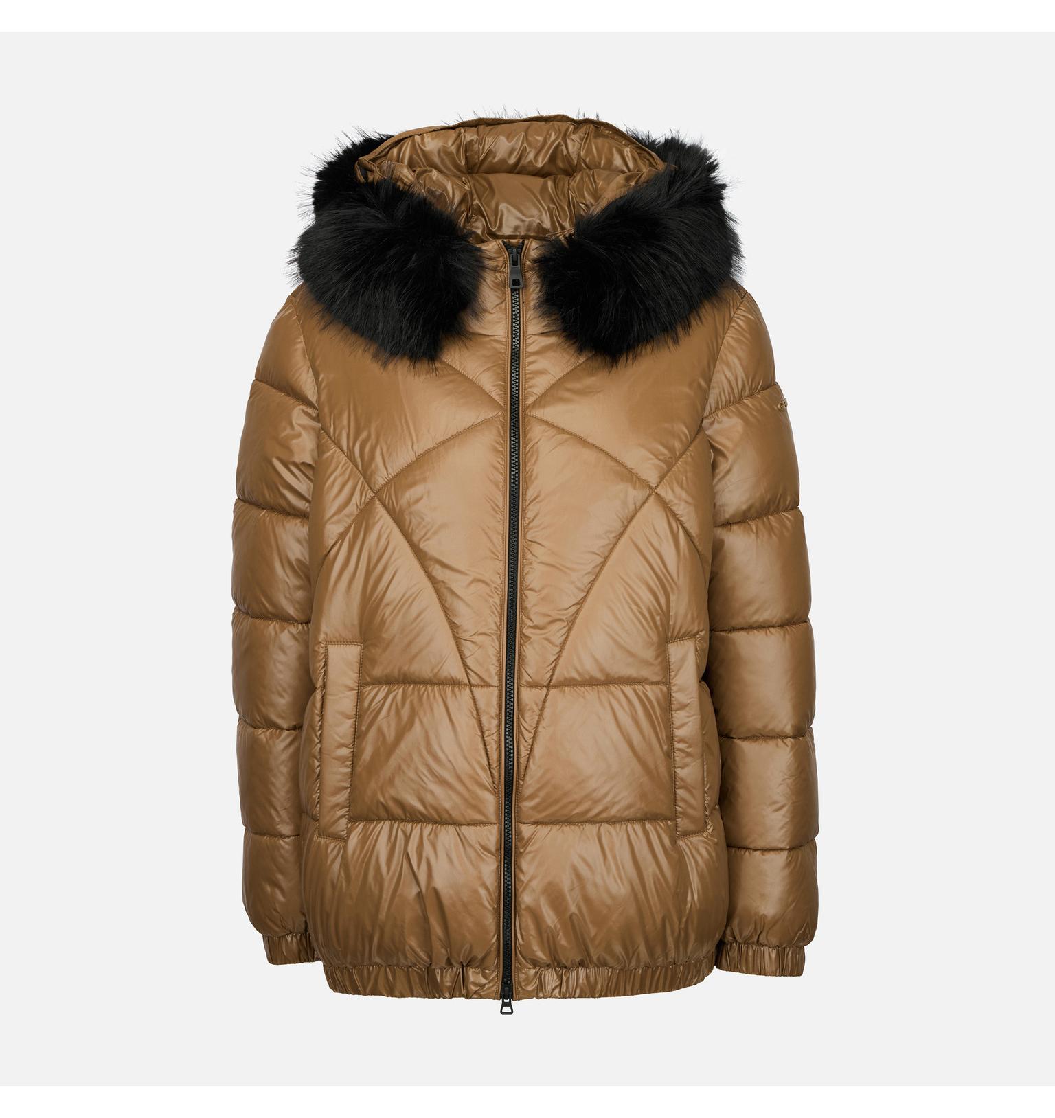 Geox Hellbraune Damen-Daunenjacke von Backsie 50 G014977__50