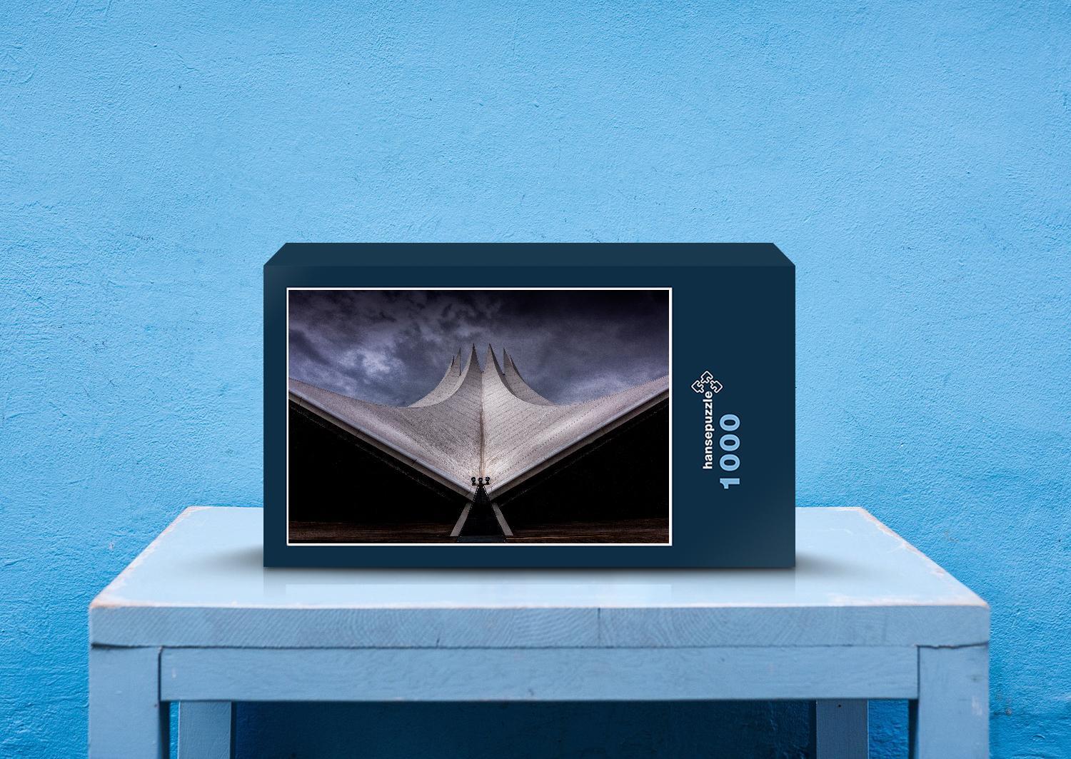 hansepuzzle 36924 - Tempodrom Puzzle, 1000 Teile, Gebäude, 60,0 x 46,0cm mit hochwertiger Aufbewahrung, Kartonbox und wiederverschließbarem Beutel 26924