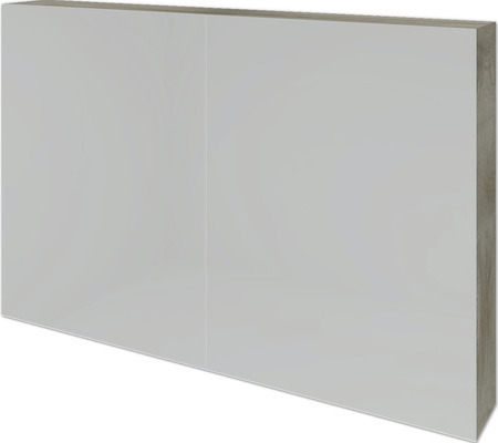 Spiegelschrank Sanox 100 x 13 x 65 cm grain oak 2-türig 84400367