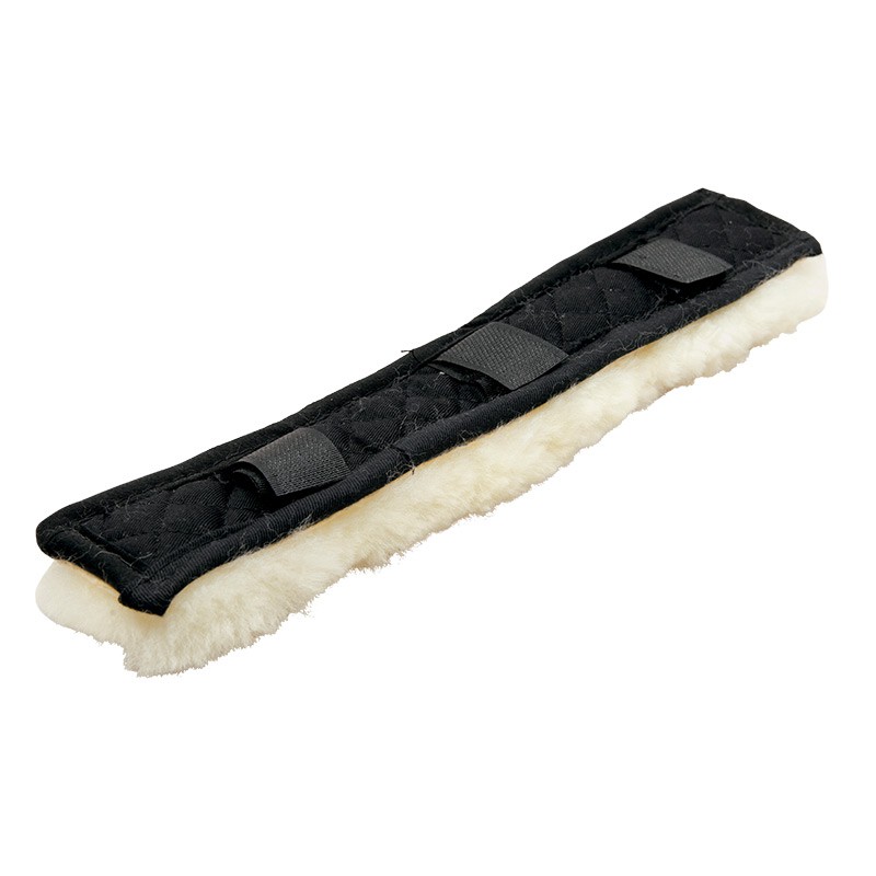 Kavalkade Kopf- u. Nasenpolster Lammfell 32cm 3 Klett Lammfell schwarz 0247140320202
