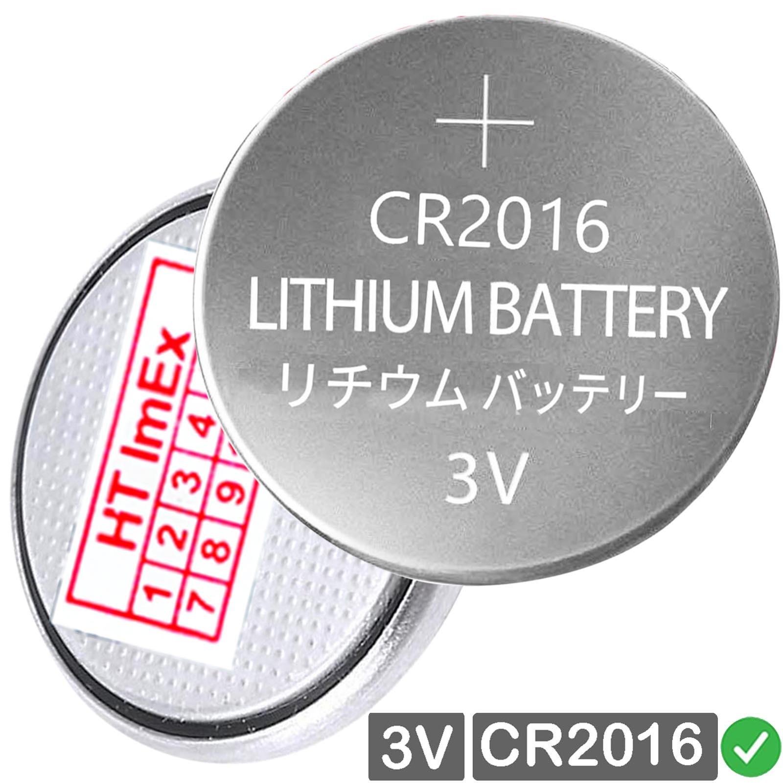 HT ImEx CR2016 Knopfzelle Batterien 3V für Fernbedienungen und medizinische Anwendungen
