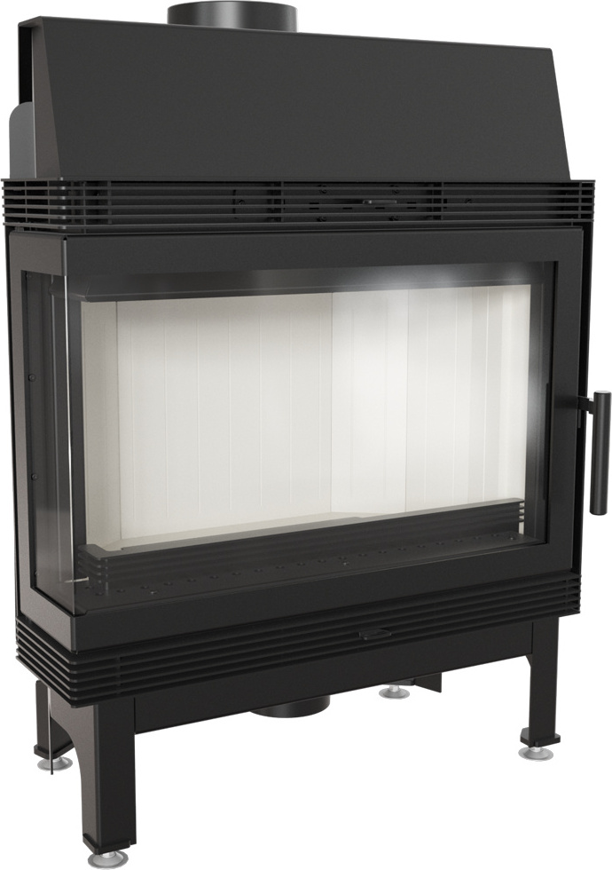 Oceľový krb blanda vľavo, 11 kW Ø 180