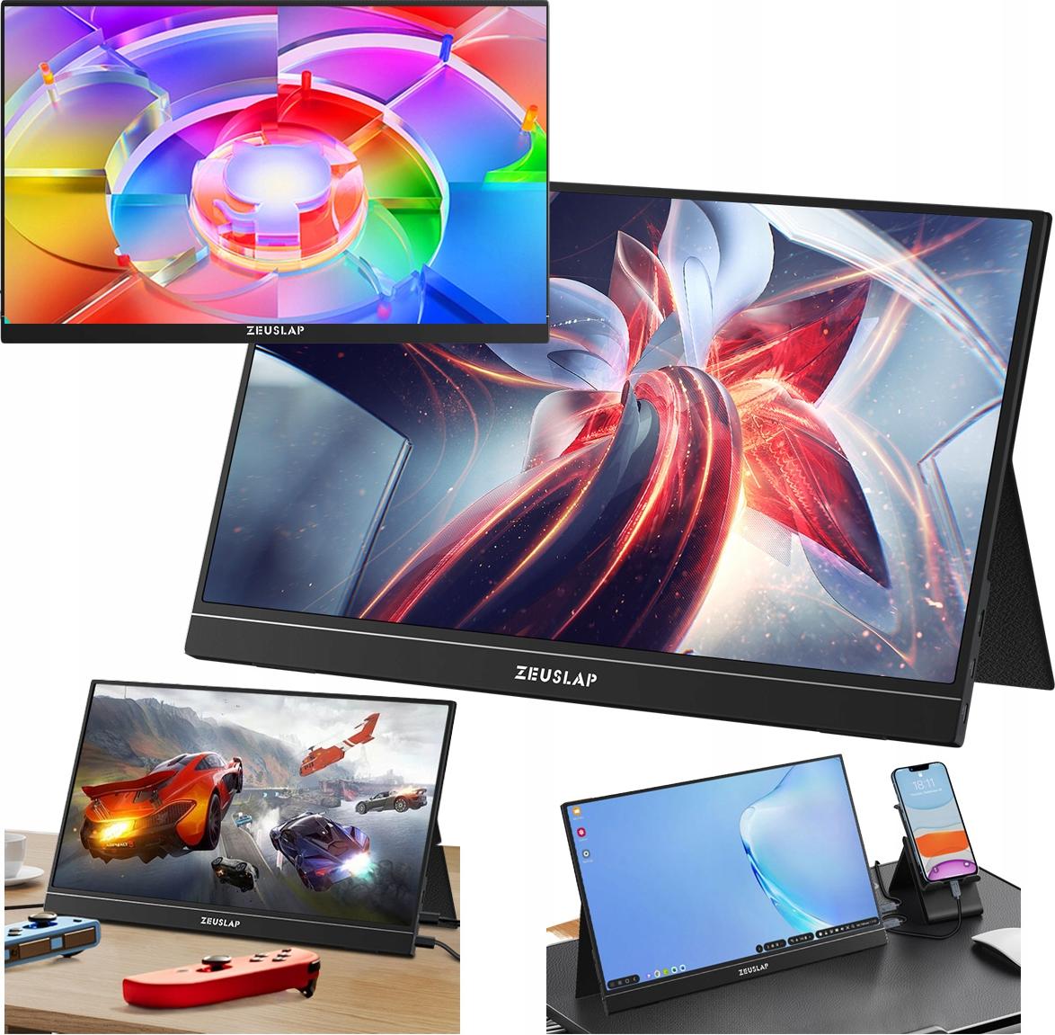 Mobilný monitor pre notebook telefón 15,6" 2,5k Qhd 120hz Zeuslap Zp156k