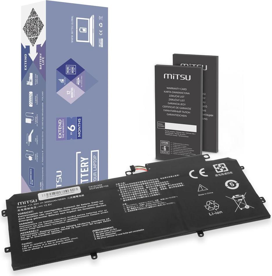 Asus ZenBook UX360 náhradná batéria C31N1528 MITSU