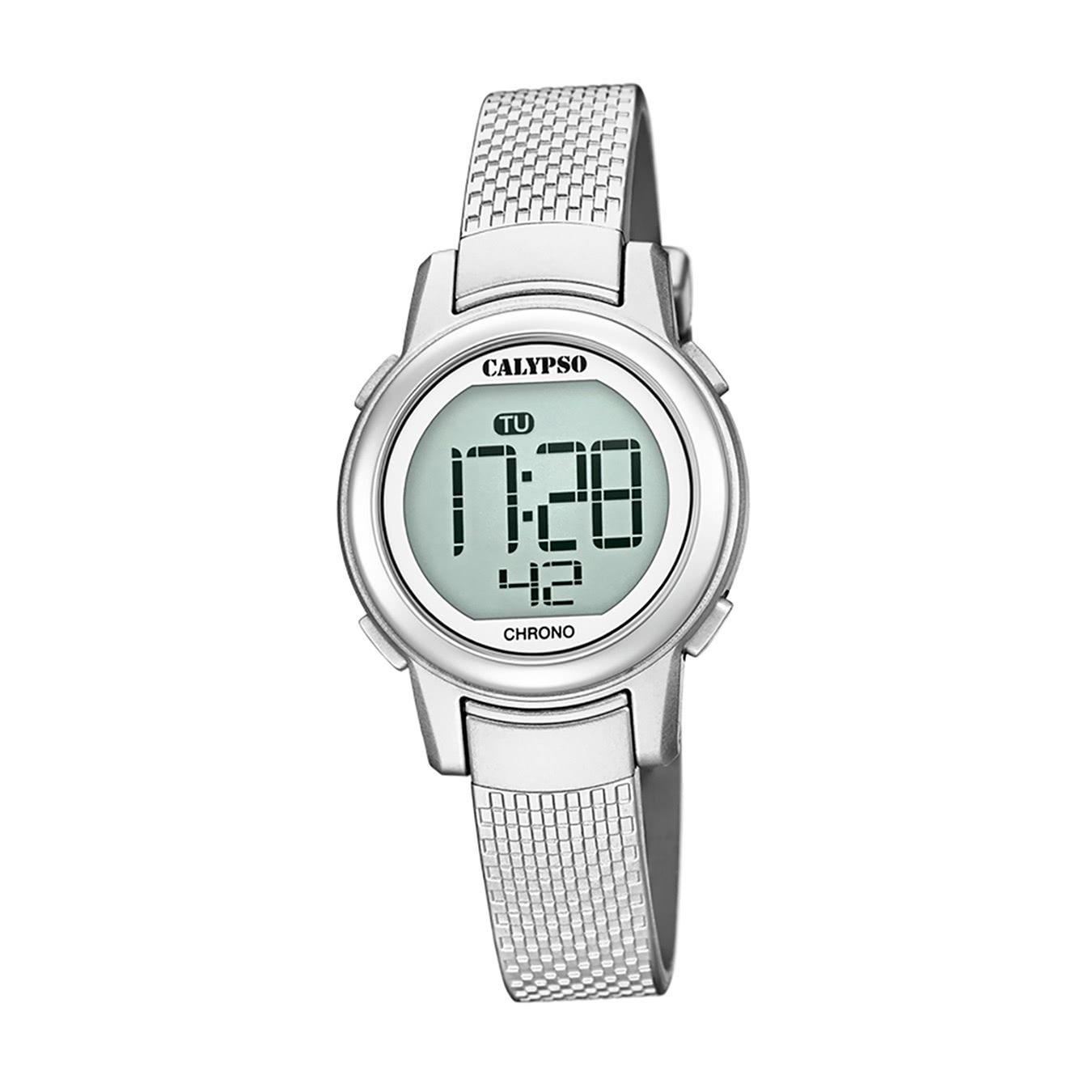 Calypso PlastovéPolyuretánhodinky pre deti K5736/1 Náramkové hodinky Silver Junior D2UK5736/1
