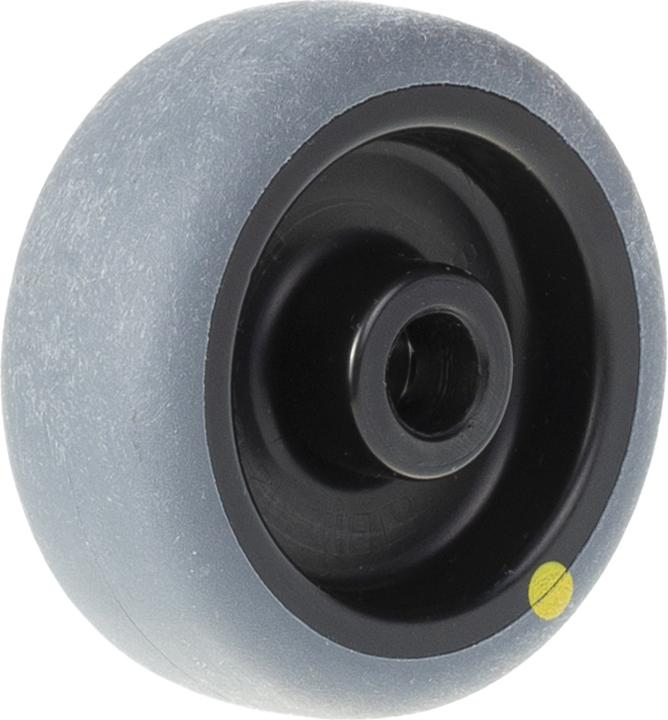 BLICKLE 50-mm-Rad mit grauem, elektrisch leitfähigem, thermoplastischem Gummi auf Polypropylen 617811