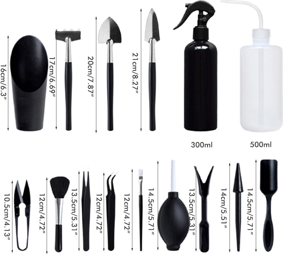 Cocosity 15PCS Heavy Duty Garden Tools Mini Gartenarbeit Hand Tools Set Gartenarbeit Werkzeug Set Gartenarbeit Geschenke