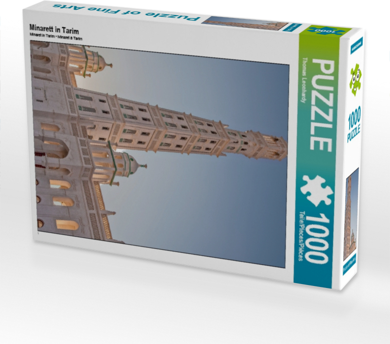 Calvendo Minarett in Tarim 1000 Teile Puzzle hoch 480x640mm, Leonhardy Thomas; 7333585