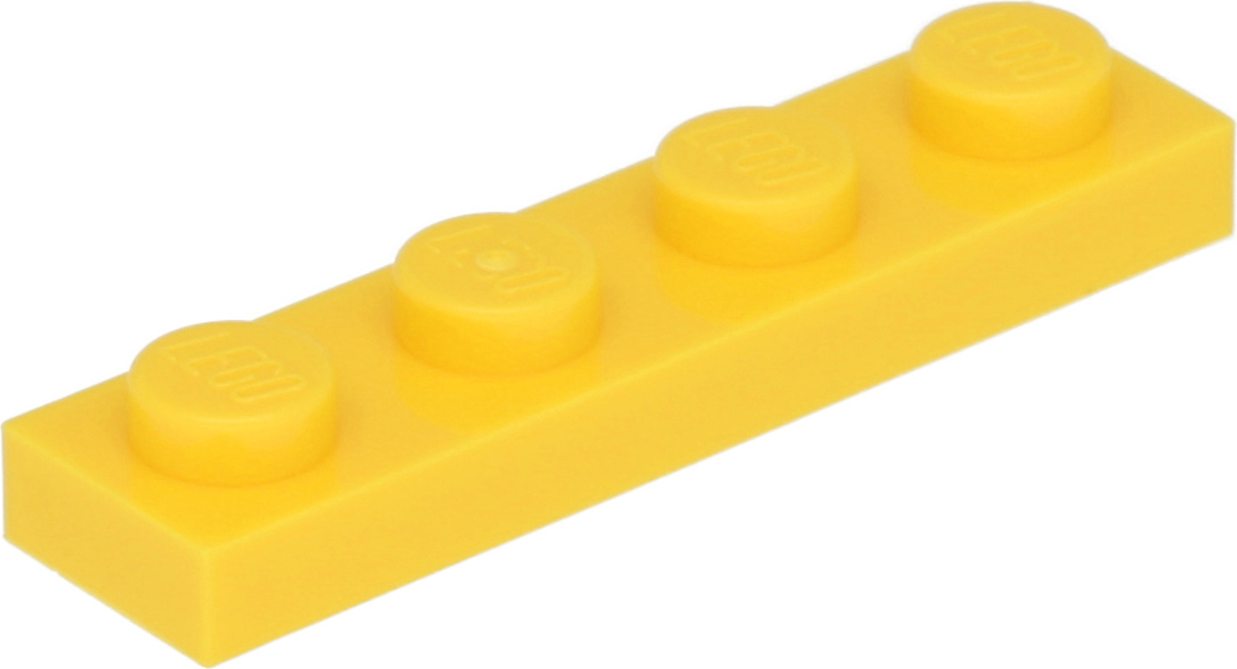 Lego® 1x4 doska 3710 - 1 kus žltá