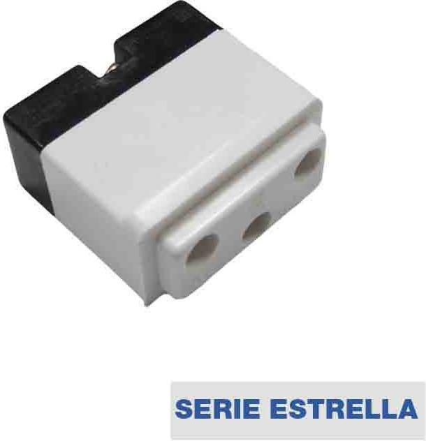 EDM 5 Steckdosen 10A T/t Verschoben "Estrella" Sockel 330 65504