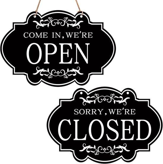 OEM Gesloten Open Bord, Doppelgesichtig Umkehrbar, 30 x 20 cm, für Restaurant, Club, Cafe, Hotel 2026