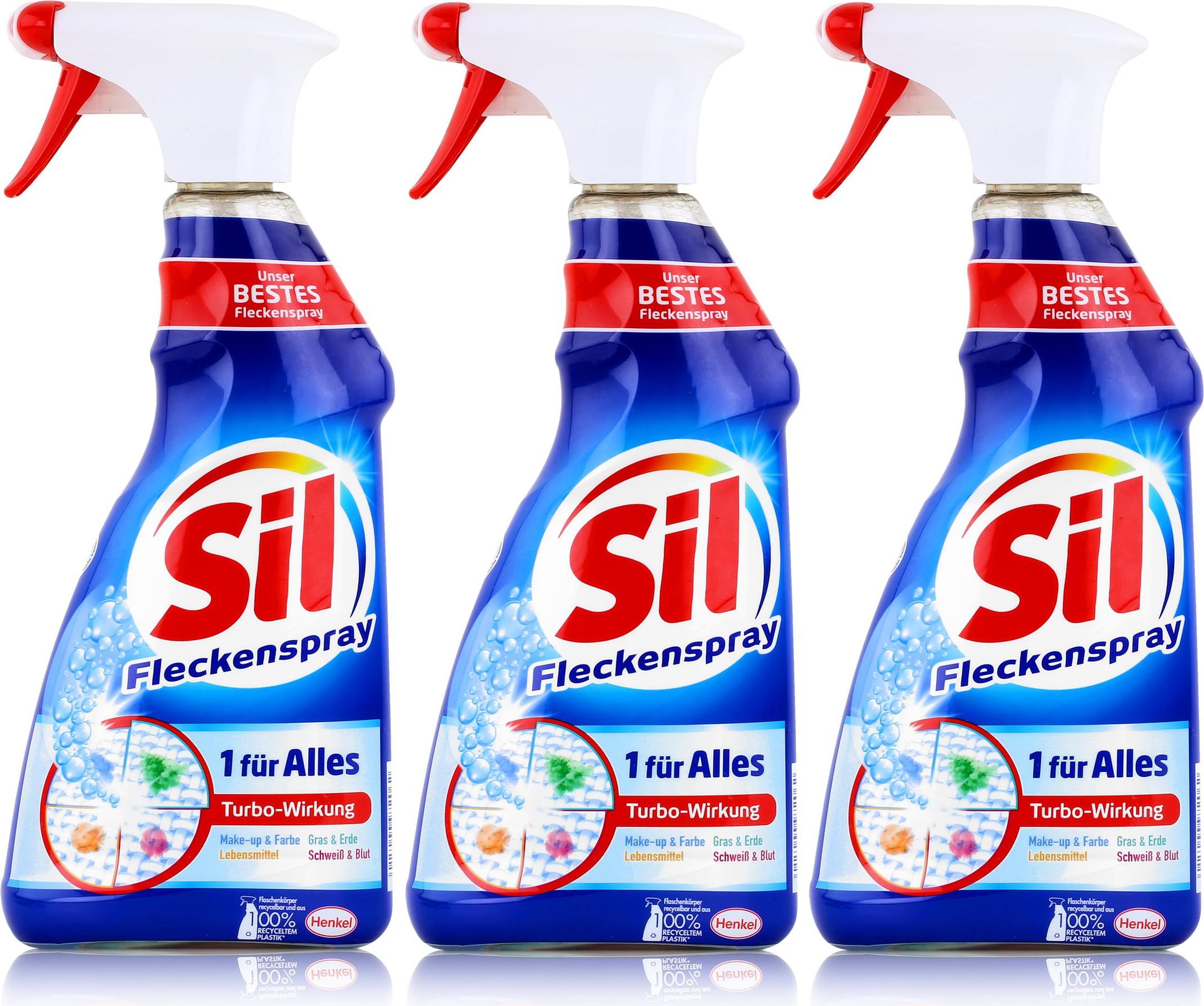 Henkel Sil Fleckenspray 1 für Alles 500ml - Entfernt Flecken (3er Pack)