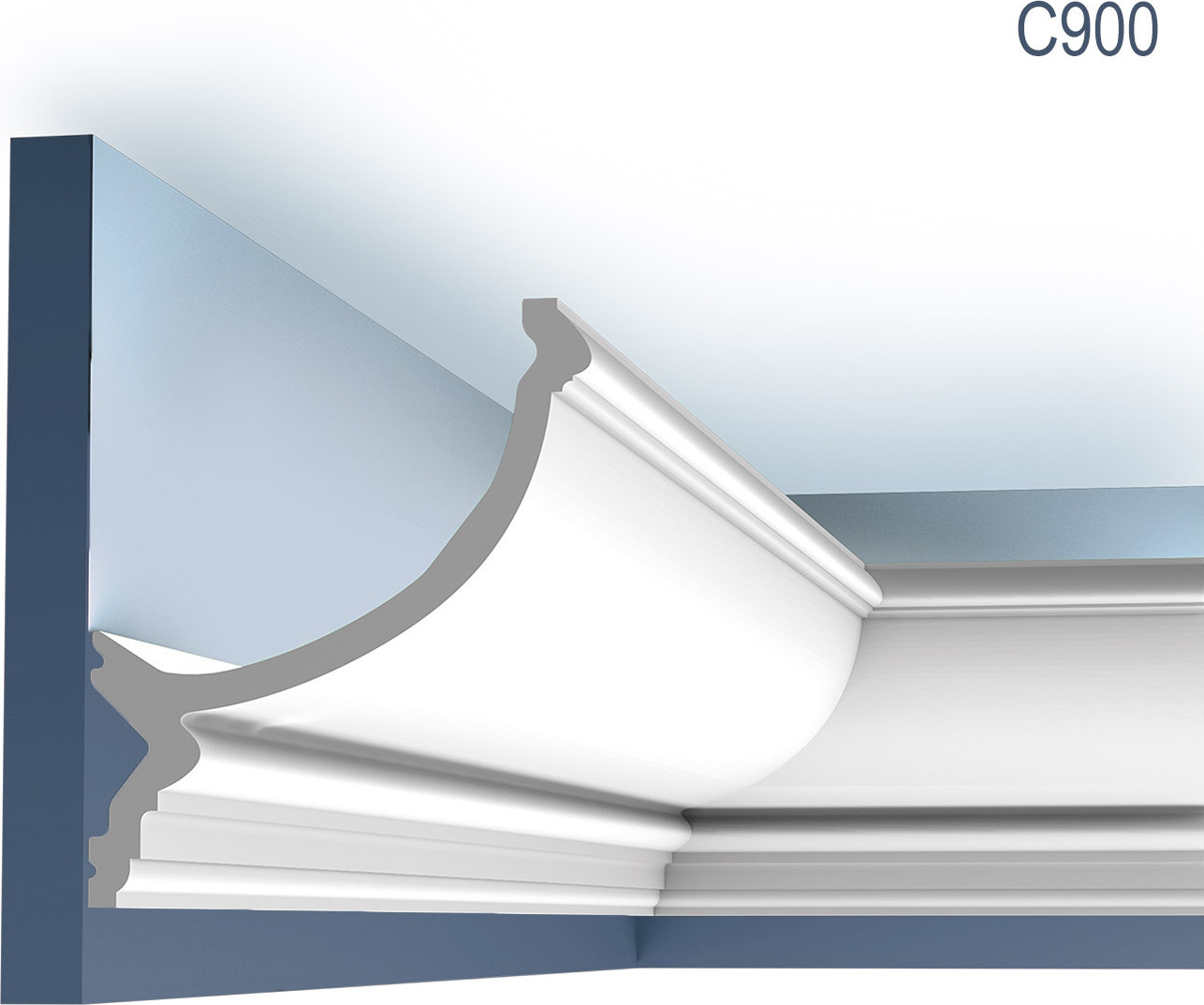 Orac Decor C900 LUXXUS Stuckprofil Stuck Gesims Eckleiste Deckengesims Profil 2m