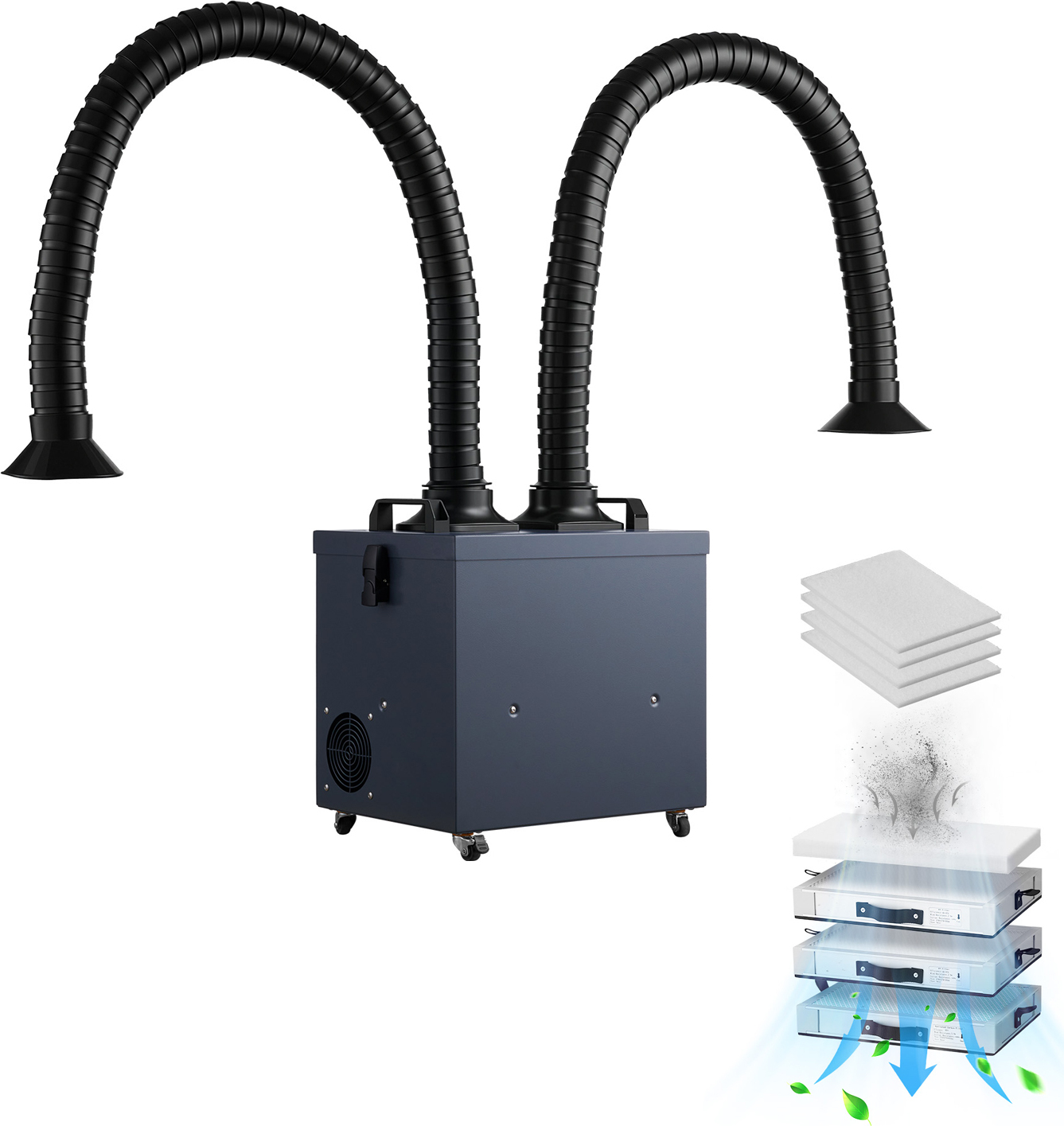 SucceBuy Schweißrauchabsauger 275W Lötrauchabsorber 380m³/h Lötrauchabsaugung