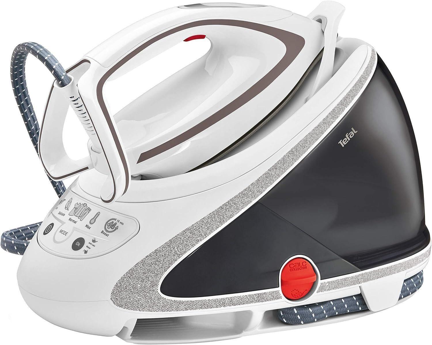Tefal Dampfbügelstation Pro Express Ultimate Dampfbügelstation Bügelstation Dampfbügeleisen, 1,90 ml Wassertank, 1,9L Tank abnehmbar,Bügeleisen Dampf