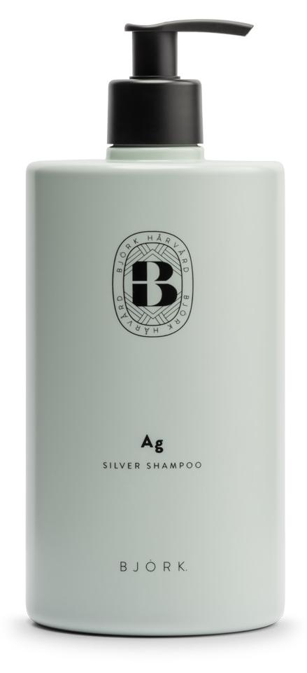 Björk Ag Silber Haarshampoo zur Neutralisierung von Gelbtö nen 750 ml