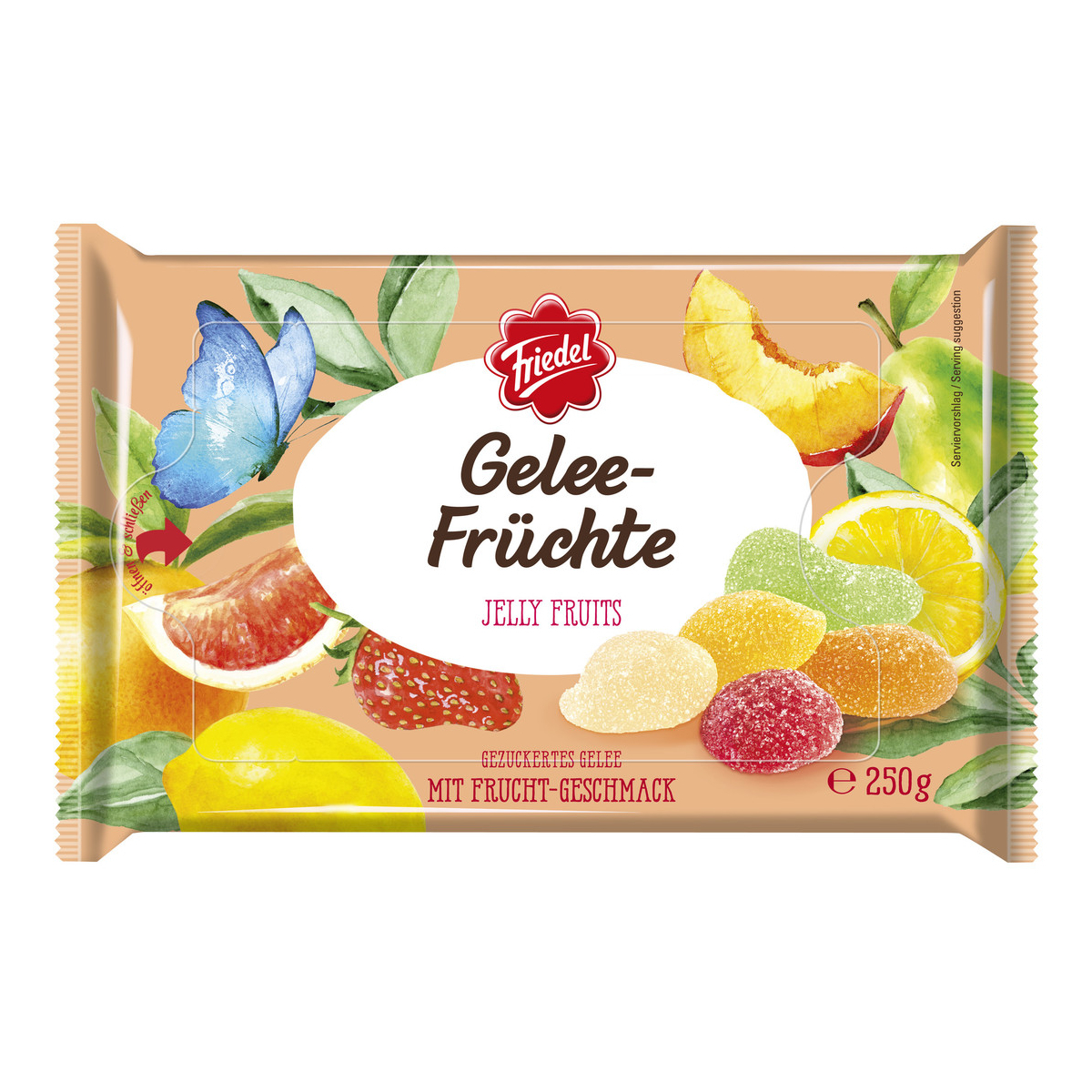 Hans Riegelein & Sohn GmbH & Co. KG Friedel Gelee Früchte gezuckertes Gelee mit Fruchtgeschmack 250g 836565