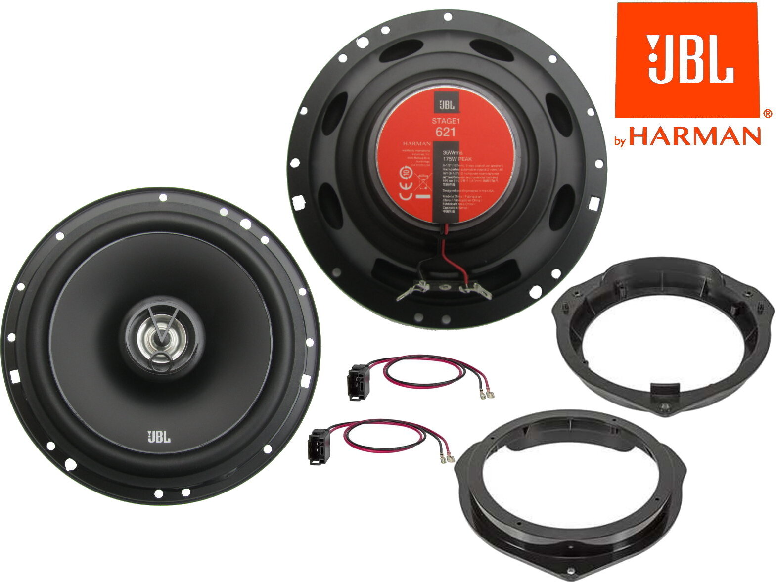 DSX JBL für Mercedes V Klasse Bj 15-21 Lautsprecher Set Tür vorne 350 Watt jbl621vklasse