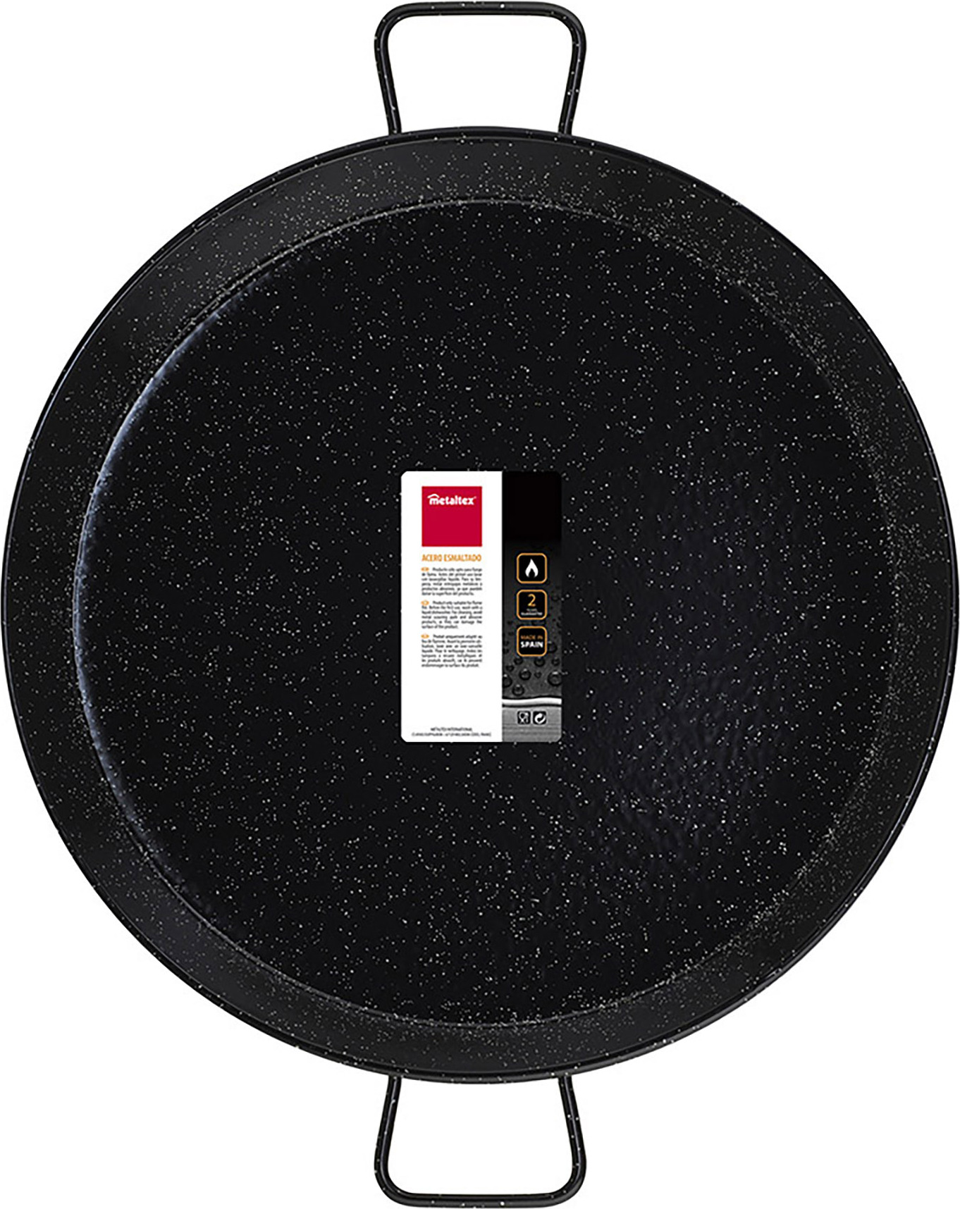 Metaltex Emaillierte Paella-Pfanne aus emailliertem Stahl 60 cm 20 Portionen 7398250000