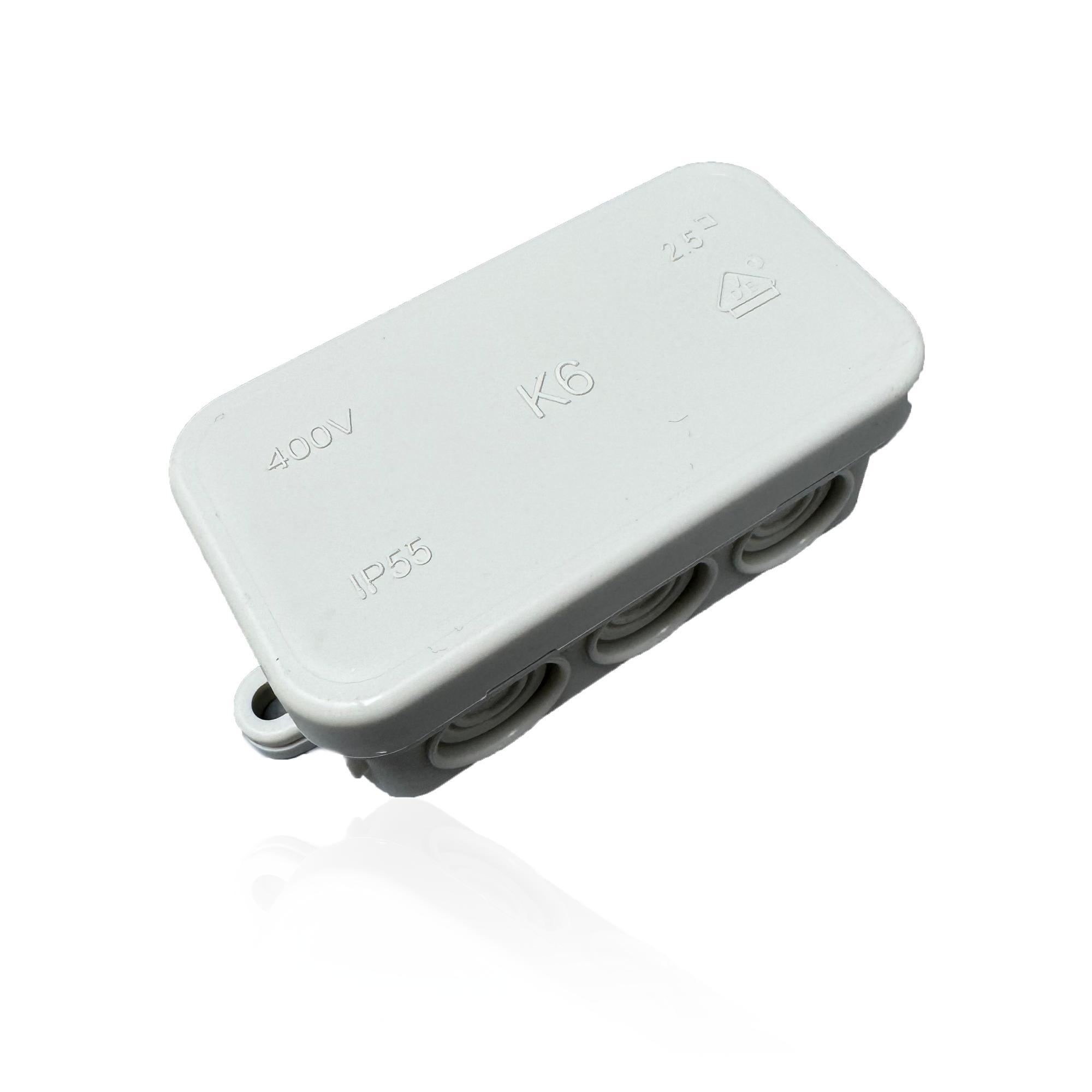 De Wit B.V. SD ProfiLine Feuchtraum-Abzweigdose K6, 80x43x34mm, lichtgrau, 10 Stück