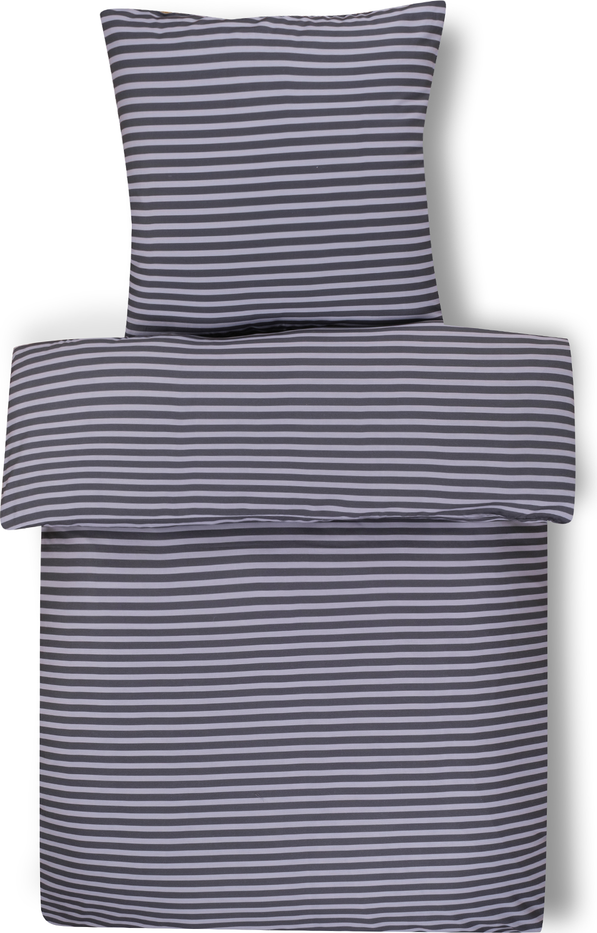 Ägyptische Baumwolle Bettwäsche-Set – Grau-weiß, 3-teilig