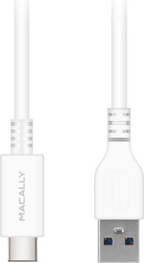 Macally UCUA6-W, USB-C 3.1 zu USB-A Kabel, 180 cm, weiß 18906