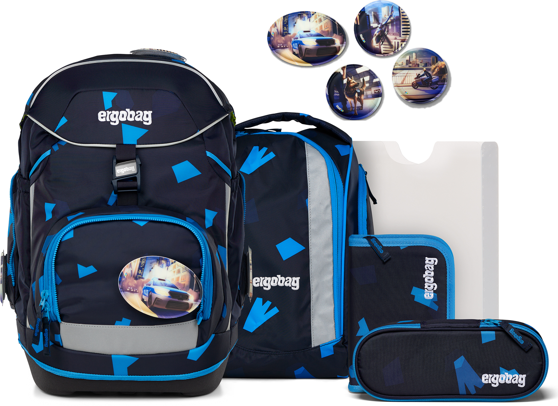 ergobag Schulrucksack-Set pack VerfolgBärjagd