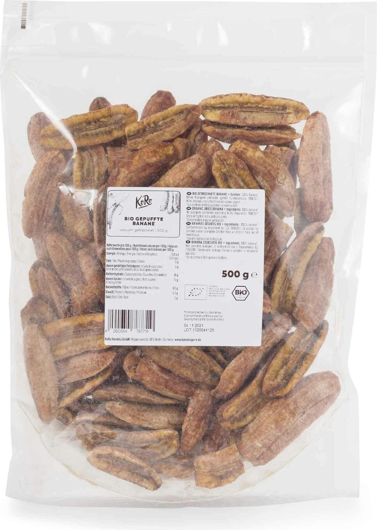 KoRo | Gepuffte Banane 500 g PUFF_004