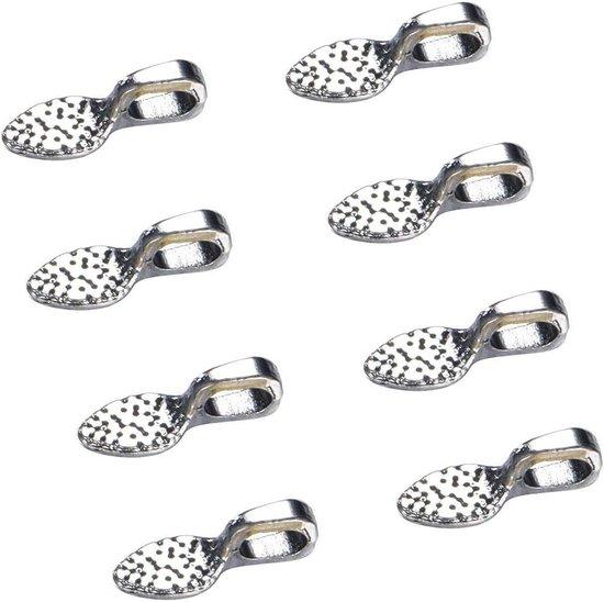 OEM Kleine Zierhaken - DIY-Schmuckhalter - 15x5mm - Silber 2026