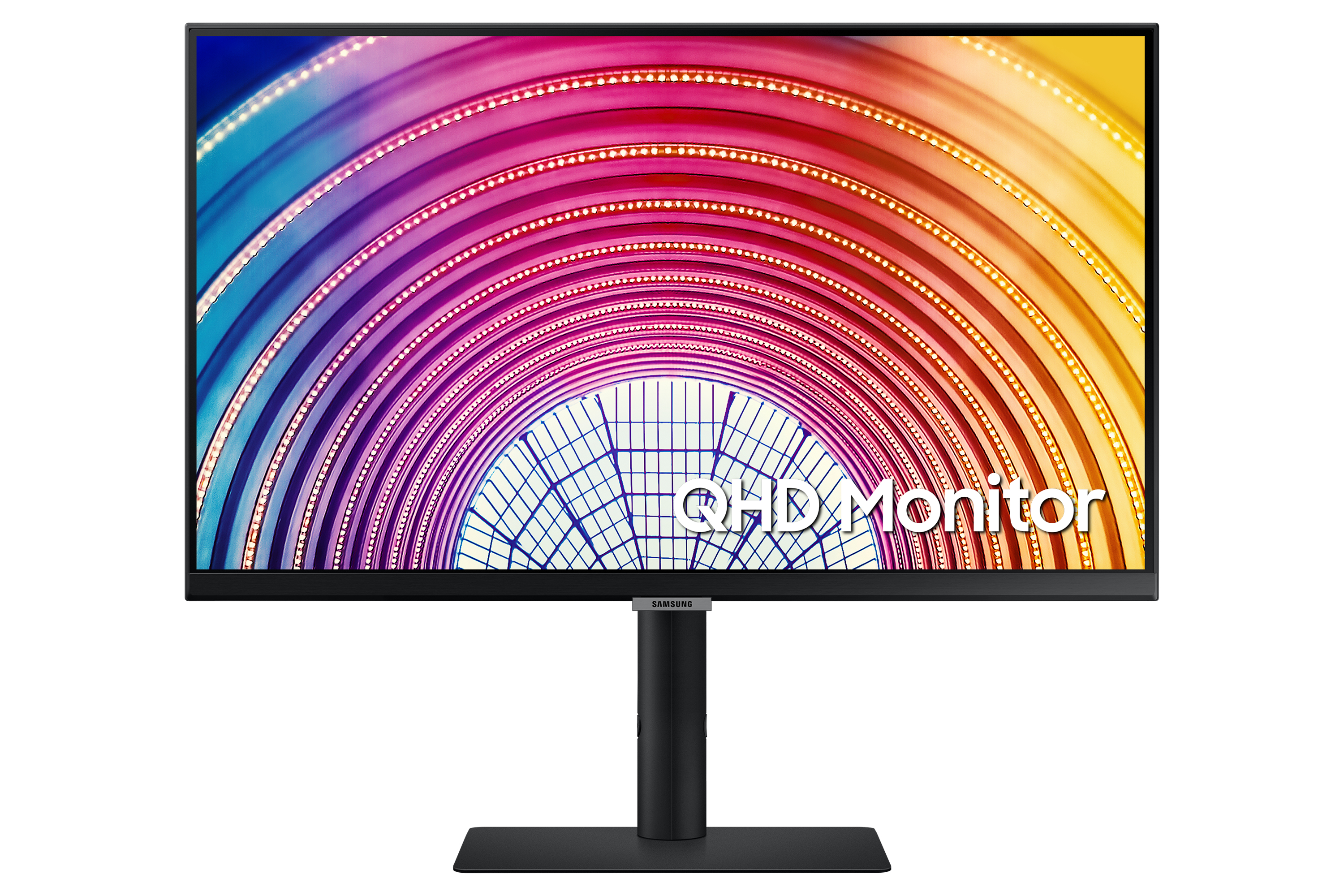 Samsung S24A600NWU - Séria S60A - LED monitor - 61 cm (24") - 2560 x 1440 QHD @ 75 Hz - IPS - 300 cd/m² - 1000:1 - HDR10 - 5 ms - HDMI, DisplayPort - Schwarz