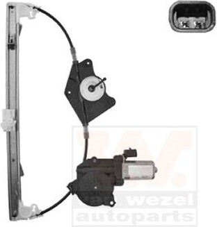 VAN WEZEL Regulátor okien s elektromotorom zadný ľavý pre ALFA ROMEO 159