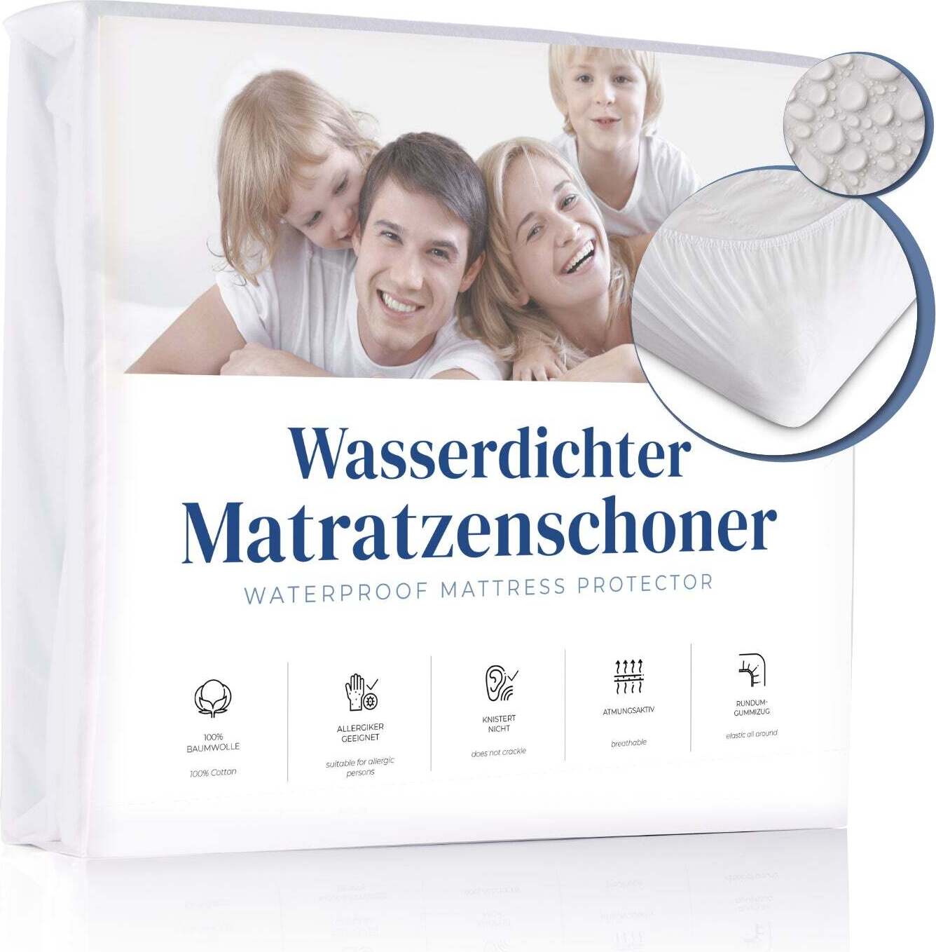 WASSERDICHTER BETT MATRATZENSCHONER Für Kinderbett