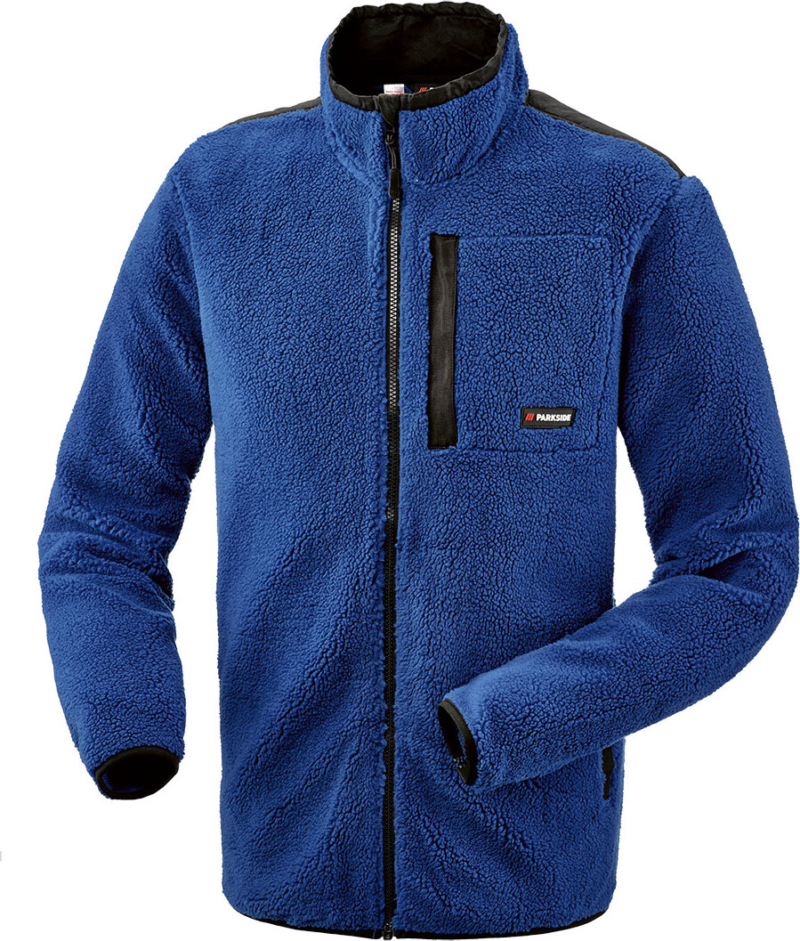 PARKSIDE® H Jacke Lammfellimitat PES VA (blau, XL(56/58))