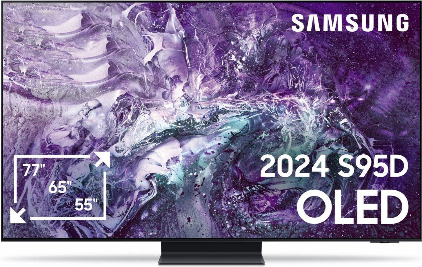 Samsung QE55S95D OLED 4K S95D Fernseher 55 Zoll, Samsung TV mit Neural Quantum 4K QE55S95DATXXN