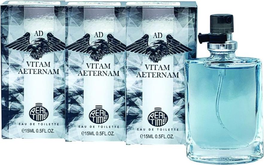 3x15 ml Real Time Eau de Toilette AD Vitam Aeternam Herrenparfüm
