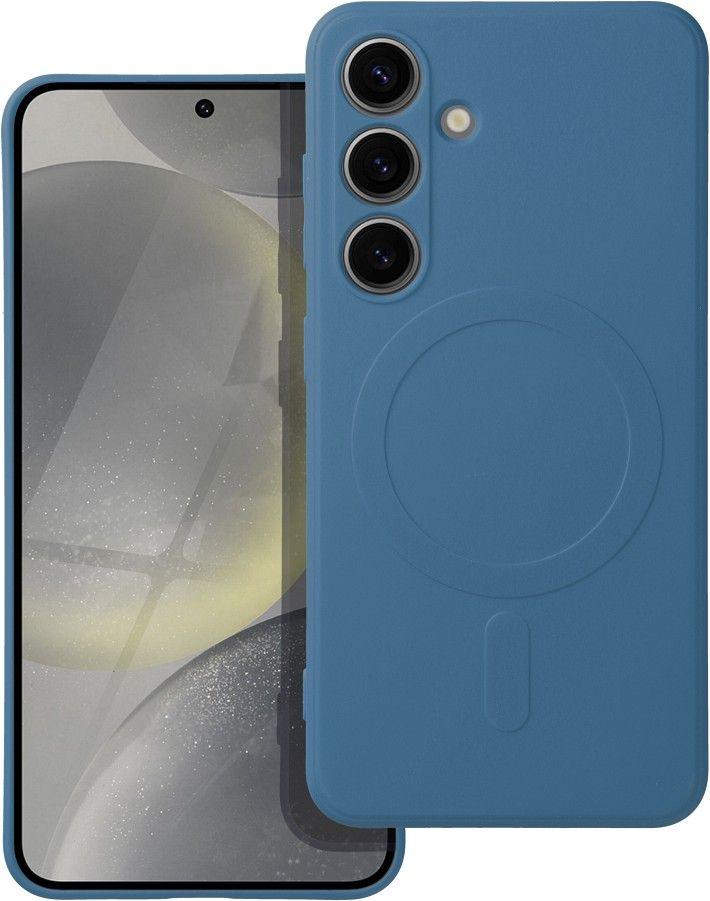 SILIKÓNOVÝ KOBEREC na mobilný telefón kompatibilný s MagSafe vhodný pre SAMSUNG A26 modrý