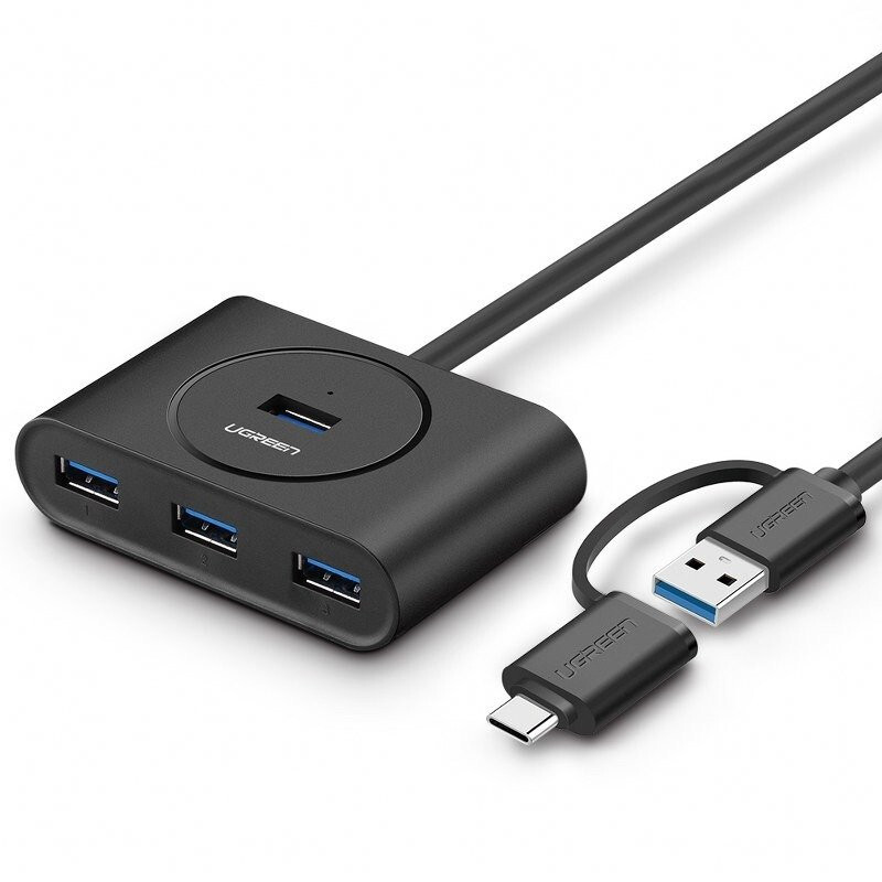 UGREEN USB 3.0 + USB-C 3.1 HUB so 4 portami