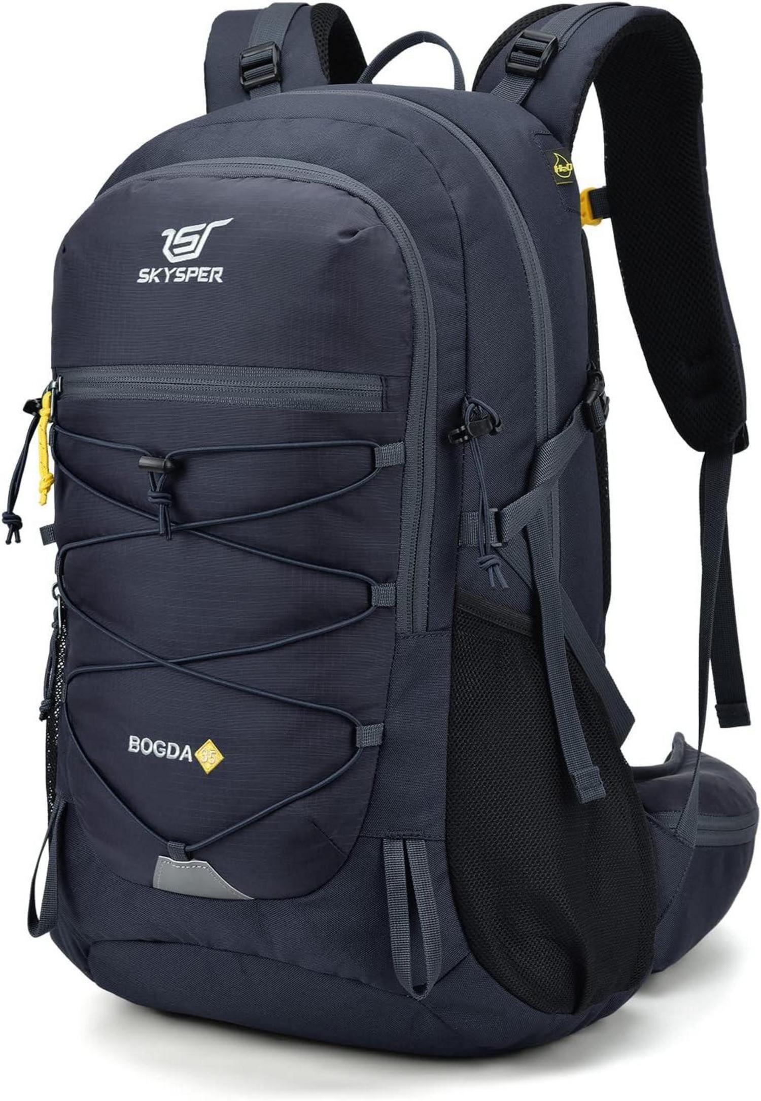 Sonstige SKYSPER BOGDA 35L Wanderrucksack mit Rückenbelüftung Trinksystem Trekkingrucksack Blau
