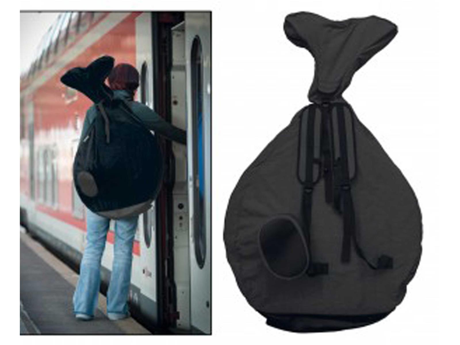 Rucksack QU-AX für Einrad 20" für Einrad-Lastenanhänger, schwarz 5116