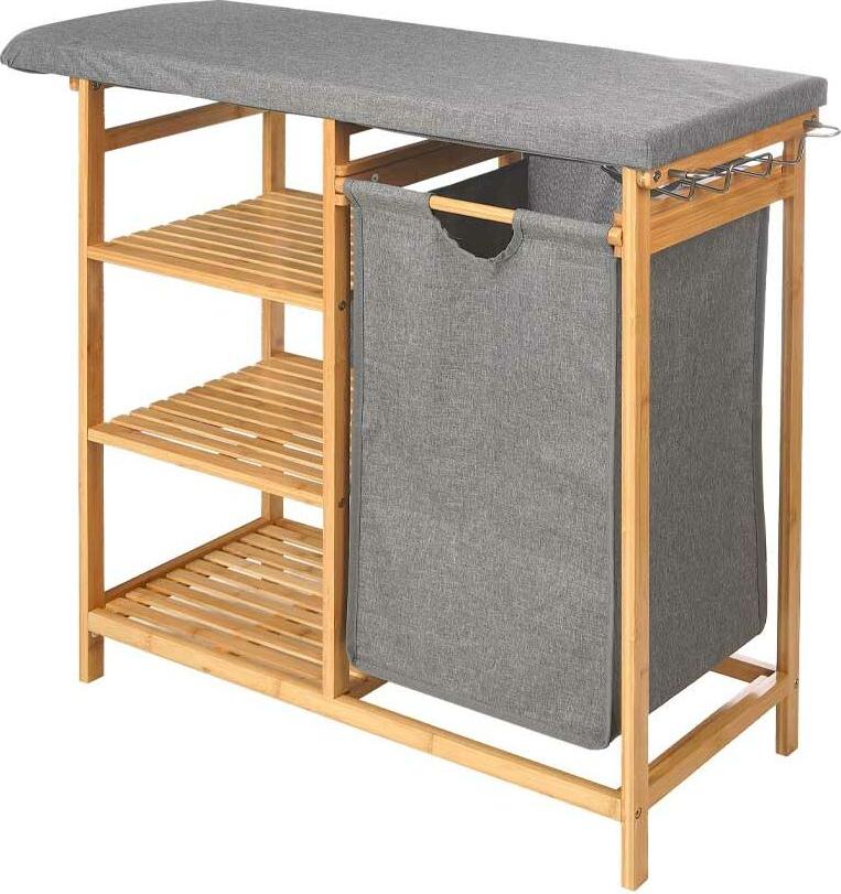 Bügelbrett Kipit Grau Stoff Bambus S3633089