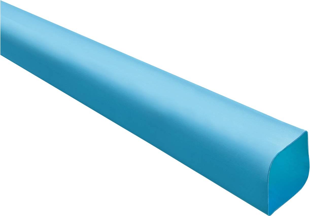 STEX24 Schrumpfschlauch 2:1, Rolle mit 50,0m, blau 12,7/6,4mm, 1/2 Zoll, WSR2 Schrumpftemperatur mind. 110°C, 136046